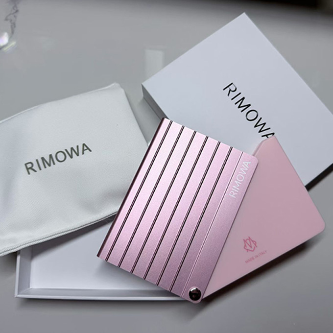 rimowa original grooved aluminum card holder